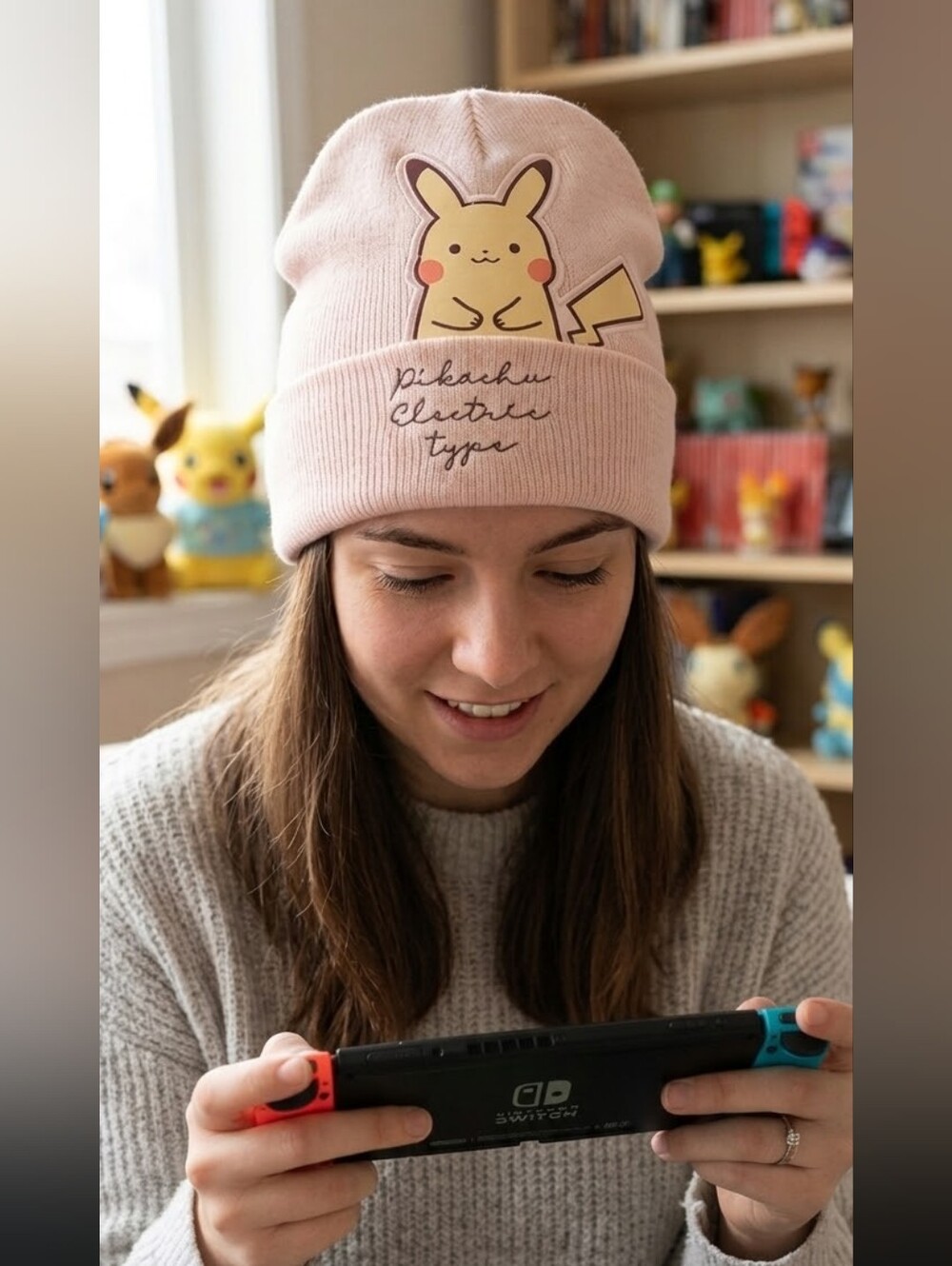 Pikachu Beanie - Light pink 💗⚡️
